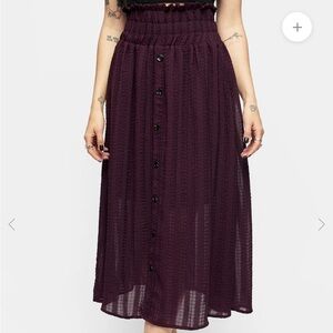 Enola Sheer Check Co-Ord Skirt